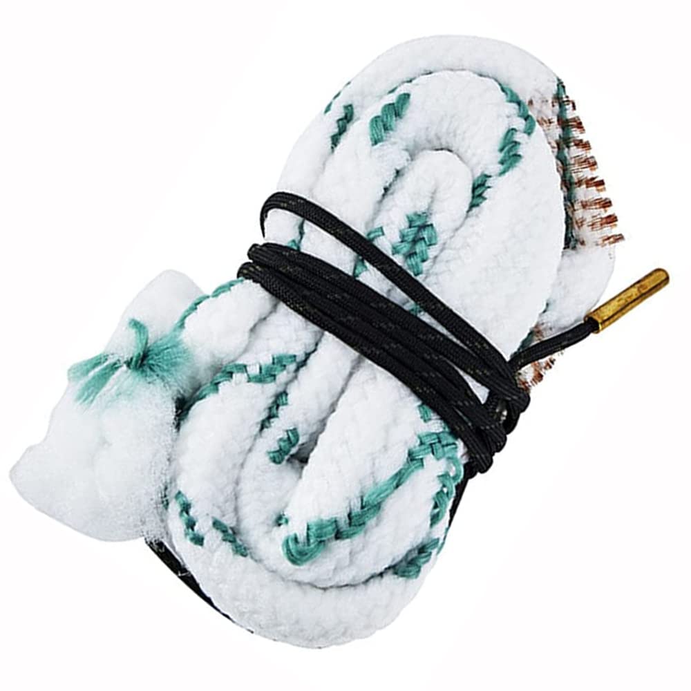 ANCLLO 12 Ga Gauge Gun Clean Strap Pistol Rifle Cleaning Kit Rope Brush Bore Cleaner, 12 20 Gauge Rifle/Pistol/Shotgun Rope Cleaning Brass Brush Cleaning Cord