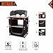 KingCamp Foldable Cook Prep Station Serve Cart Camper’s Kitchen Aluminum Frame Bamboo Desktop Cooking Table with Storage Organizer, Windscreen for Camping, Picnic, BBQ and Outdoorthumb 2