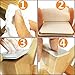 Liyic 48 Combo Pack Self-Stick Furniture Sliders for Carpet,12PCS 2.5in.Square Self Adhesive Furniture Mover Glides & 36PCS 1in. Furniture Moving Pads Furniture Glider Carpet Slider Floor Sliders