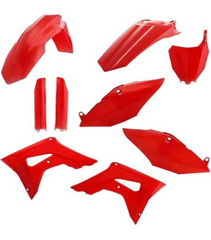 Amazon.com: Acerbis Full Plastic Kit 2000 CR Red for Honda CRF250R