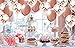 Rose Gold Party Decorations | 70 Pack | 16 R. Gold Balloons 18 INCHES + a Table Runner + a Set Happy Birthday + 2 Curtains + Pairs 60M. Ribbons + 2,100 pcs R. Gold Table Confetti + 50 Pack Straws