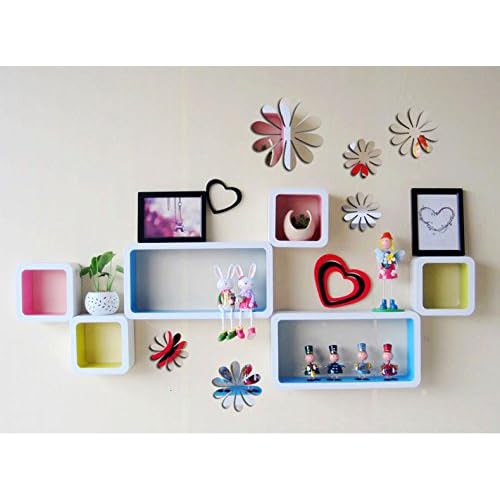 Outlet Ufengke 12 Pcs Flores 3d Pegatinas De Pared Diseno De Moda