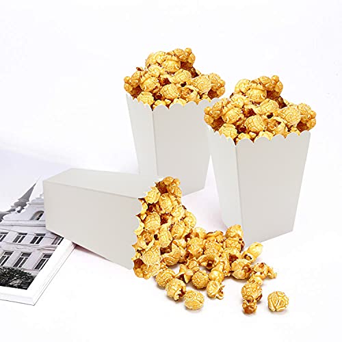 24 Pack White Popcorn Boxes for Party (2.2 x 4.2 x 3 in) Pricepulse
