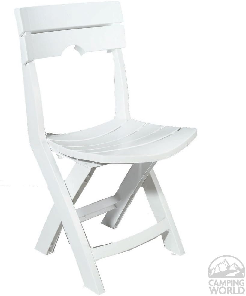 Amazon Com Adams Manufacturing Quik Fold White Patio Chair