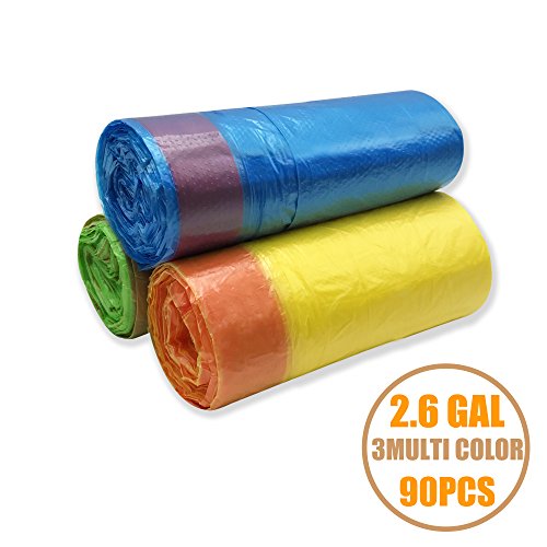 small drawstring garbage bags(2.6 gallon 90 counts)scented smell proof