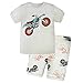 Dizoon Kids Motorcycle Short Sleeve Pajamas Sets 2 Pieces