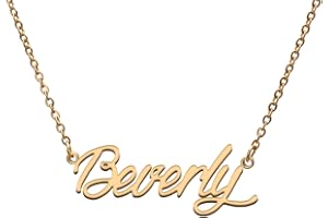 GR859C Name Tag Necklaces for Her His Friends Familys Relationship Memory Jewelry Gift