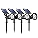 VicTsing 4Pcs 20 LED Solar Motion Sensor Lights, Super Bright Wireless Waterproof Outdoor Solar Powered Motion Activated Security Wall Light for Path ,Porch ,Deck, Driveway ,Stairs, Garden