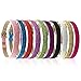 20pcs Mix Colors 210mm*8mm Slide Wristbands/Bracelets for 8mm Slide Letters,Jewelry Making Charms-DIY Supplies