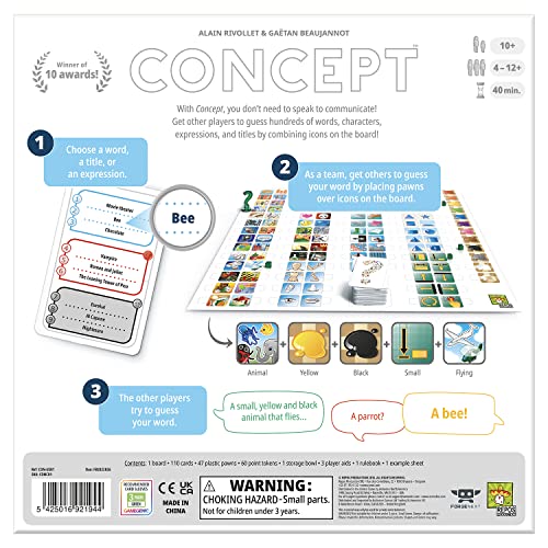 Concept Party, AwardWinning Board Game TeamBased Guessing Game