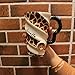Angelice Home Giraffe Coffee Mug, Ceramic Funny Large Capacity Cup Mug with Lid and Spoon for Men and Women