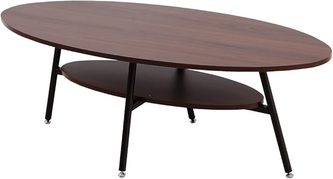 Amazon Co Jp Lowya テーブル 木製 ローテーブル ウォールナット調