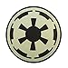 Glow Dark Star Wars Galactic Empire Insignia Imperial Logo PVC Rubber 3D Velcro Patch