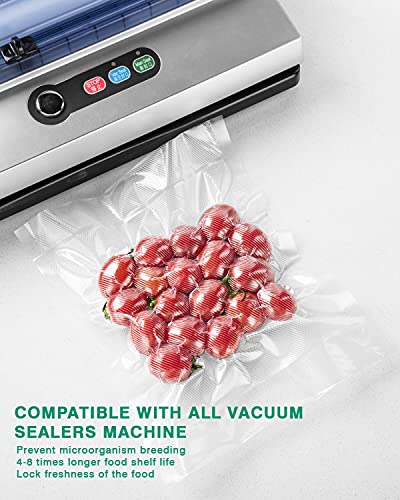 GAFICHEF Vacuum Sealer Bags Food Storage Rolls 2 Pack 8 inch x 50 feet and 11 inch x 50 feet Food Storage Rolls for Food Saver BPA Free Heavy Duty Commercial Grade Sous Vide Bags.