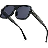 TruFabV Retro Aviator Sunglasses for Men Women, Trendy Rectangle Womens Mens Shades Square Sun Glasses