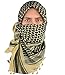 Mato & Hash Military Shemagh Tactical 100% Cotton Scarf Head Wrap - Tan/Black CA2100-2