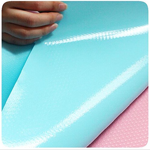 Zinnor [2 PACK] EVA Cabinet Drawer Liner,Non-Adhesive Refrigerator Pad Cupboard | Refrigerator Freezer Mat Waterproof Pad for Kitchen Cabinets,Drawer,Refrigerator Lining (60\'\'x18\'\') - Blue