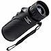 Barska Blackhawk Compact Waterproof Monocular with Wrist Strap for Birding, Hiking, Sports, Events, Concerts