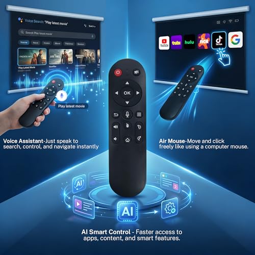 [2000 ANSI / 1080P UHD Native / AI Visual Calibration] Projector with 8K/4K Support, X7 Smart Projector with Android 14, Auto Focus and Correction, Hi-Res Audio, WiFi 6 & Bluetooth 5.4