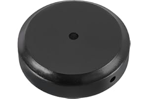 PATIKIL 4.75" x 1.2" Wooden Lamp Base, Round Solid Wooden Base Wood Desk Lamp Display Stand Replacement for Bedroom Bedside T