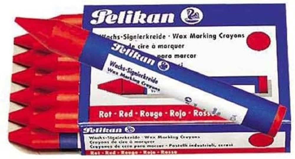 Pelikan 701086 – 772 Signing Chalk Pack of 12 Red