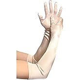 MDSTYLE Long Opera Gloves for Women - 20s Party Costume - Elbow Length Tea Party Satin Gloves - Princess Accessories