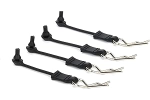 RCAWD 4X Body Clip Retainers for Arrma 6S Typhon Outcast Kraton Talion Felony Infraction Limitless Felony Mojave Upgrade Parts (Black)