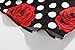 SSLR Men's Polka Dot And Rose Button Down Short Sleeve Casual Shirt (Medium,Black)