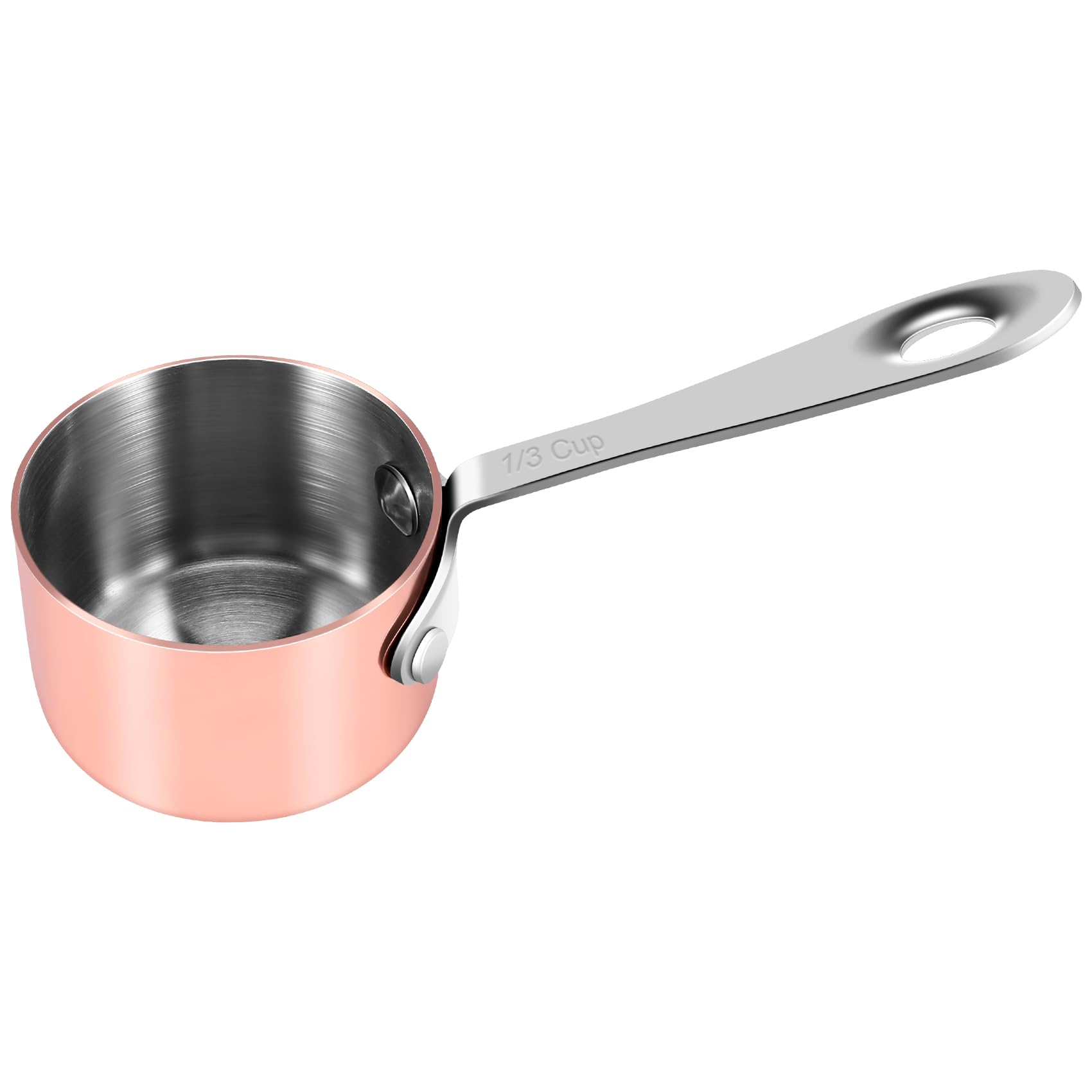 Hacbop Copper-Plated Gravy Boat and Sauce Cup - Western Restaurant Serving Pot for French Fries and Milk (3.8cm)