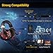 Xbox one Headset for PS4, Willnorn K2 Gaming Headset with Mic Noise Cancelling Over Ear Headphones for PC, Controller, Laptop, LED Light, Stereo Sound with Bass (Red)thumb 3