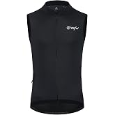 YKYWBIKE Cycling Vest for Men,Micro Softshell Windproof Bike Vest,Water Resistance Sleeveless Cycling Windbreaker