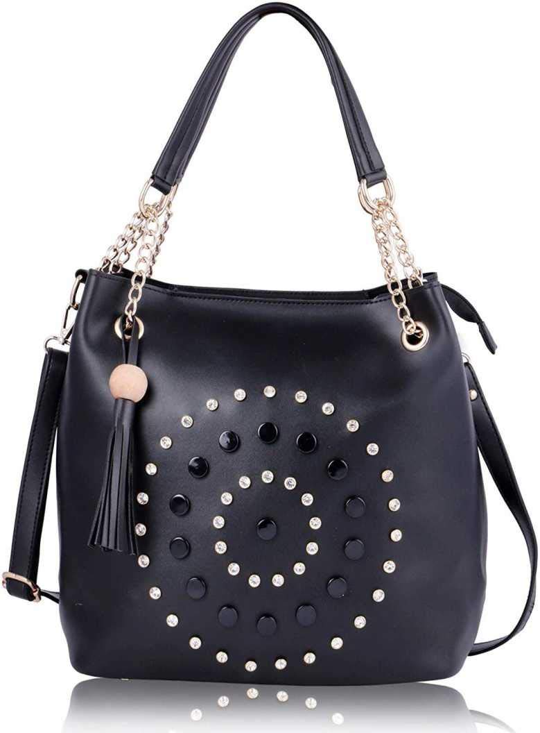 black sling purse