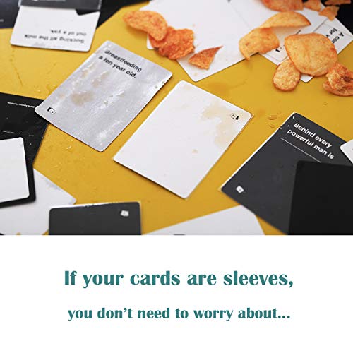 DeElf 1000 Bulk Clear Card Sleeves for Playing Card Standard Size