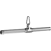 Lat Pulldown Bar - Aluminum Straight Bar Cable Machine Attachment | Lightweight aluminum, 1000 lbs max load, aggressive knurling, 360&deg; full rotation, fits lat pull down curl bar workouts