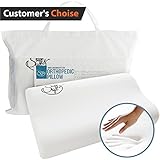 Memory Foam Pillow - Comfortable Hypoallergenic Pillow with Optimum Neck Support & Pain Relief - Micro-Vented Soft Removable Washable Cover â€“ Ideal for Side, Back, Stomach Sleeping