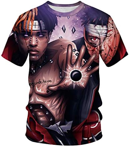 Clocore Unisex 3D Anime Theme Printed Short Sleeve T-Shirts Casual Graphics Tees