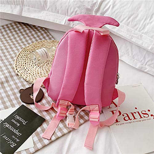 3D Animal Children School Backpack for Girls Mermaid Backpack and Animal Preschool Backpack Childrens for Toddlers (Pink-Rose Hair)