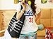 Sound Harbor MG-345 Music Symbols Print Canvas Tote Handbag Shoulder Shopping Bags(Black -High notes)