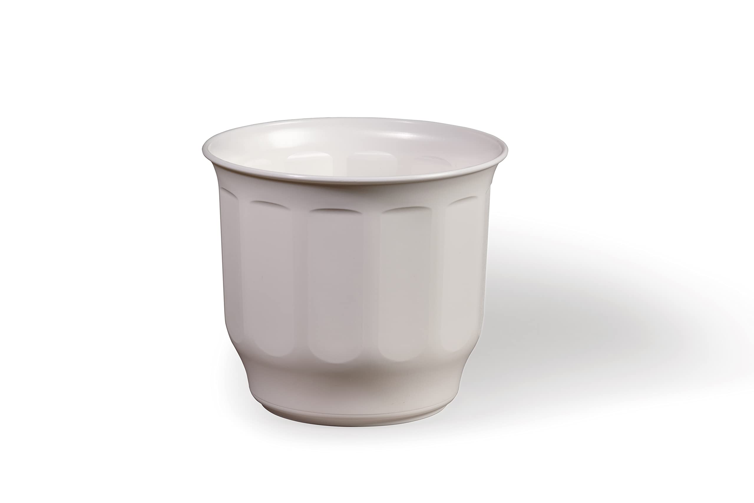 Kimmel Flower Pot Plant Pot Diameter 12 cm with Hole White