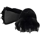 QinRuan Monster Paw Slippers, Fuzzy Animal Claw Comfortable Warm Plush Bear Paw Shoes