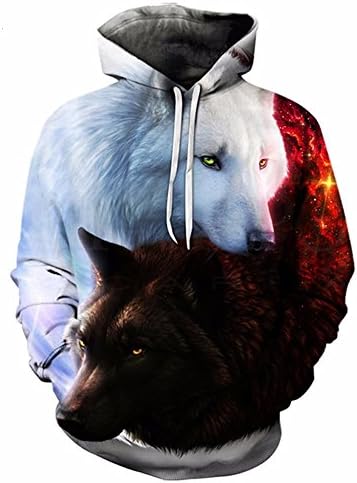 WDBAYXH Hoodie Men/Women 3D Print Hoodies Hat Tops Harajuku Hooded Pullover Casual Sweatshirts Hoody Dropship,XXL