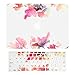 TOP CASE - 2 in 1 Bundle Deal, Floral Reflection Pattern Rubberized Hard Case + Keyboard Cover for Old Generation Macbook Pro 13