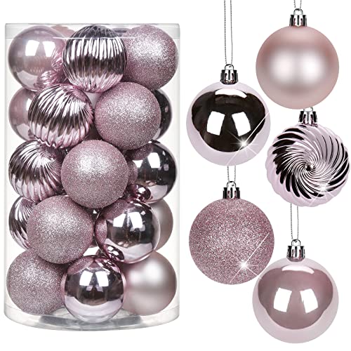 Briful 25PCS 6CM Christmas Baubles, Christmas Tree Decorations Xmas Hanging Ornaments Small Shatterproof Balls for Home Festival Gifts Xmas Decorations — image 1