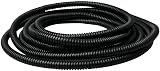 On1shelf Black Corrugated Split Conduit 10mm Flexible Cable Tidy 5m view 4