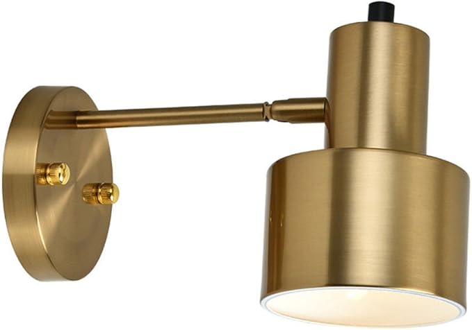 Aplique pared Lámparas Lámpara de pared de cobre amarillo moderna de la