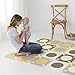 Skip Hop Interlocking Foam Floor Tiles Playspot, Gold/Grey