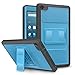 MoKo Case for Fire HD 8 2016 Tablet - Full Body Rugged Cover with Built-in Screen Protector for Fire HD 8 (Previous 6th Gen-2016 Release ONLY),BLUE & Dark GRAY (NOT FIT the Latest 7th Gen 2017 Tablet)