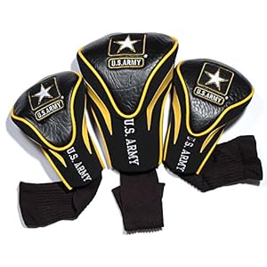 Team Golf Military Contour Golf Club Headcovers (3 Count), Numbered 1, 3, & X, Fits Oversized Drivers, Utility, Rescue…