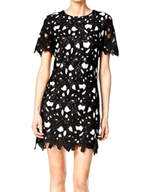 Calvin Klein Short-Sleeve Lace Sheath Dress