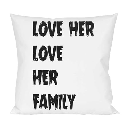 Love Her Love Her Family Pillow Amazon Co Uk Kitchen Home